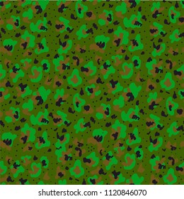 Vector seamless pattern with texture military camouflage army hunting.