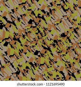 Vector seamless pattern with texture military camouflage army hunting with people.