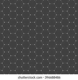 Vector seamless pattern, texture. Repeating hexagonal tiles.