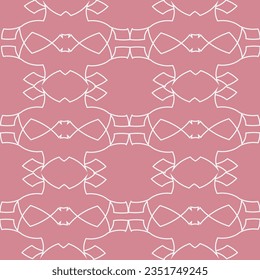 Vector seamless pattern that looks like iron fence on a pink background