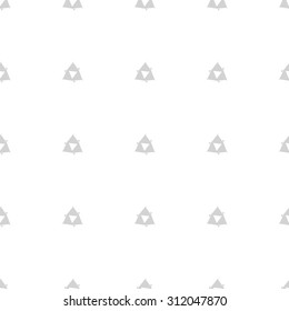 Vector seamless pattern with Three-pointed star collection .Modern stylish texture. Repeating geometric