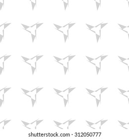 Vector seamless pattern with Three-pointed star collection .Modern stylish texture. Repeating geometric