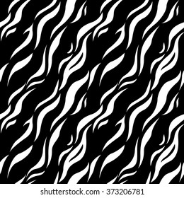 Vector seamless pattern with tiger stripes. Background, backdrop, print fabric.