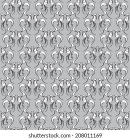 Vector seamless pattern. Tile abstract background. Repeating texture