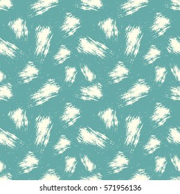 Vector seamless pattern, tile with inc splash, blots, smudge and brush strokes. Grunge endless template for web background, prints, wallpaper, surface, wrapping, repeat elements for design.