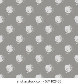 Vector seamless pattern, tile with inc splash, blots, smudge and brush strokes. Grunge endless template for web background, prints, wallpaper, surface, wrapping, repeat elements for design