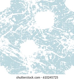 Vector seamless pattern, tile with inc splash, blots, smudge and brush strokes. 