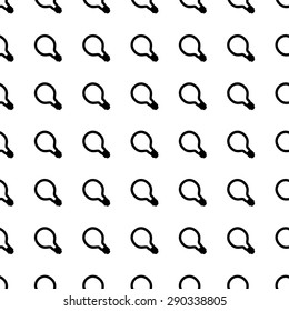 Vector seamless pattern. Tiling ornament. Endless texture.  Seamless monochrome background on white.