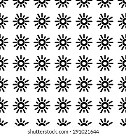 Vector seamless pattern. Tiling ornament. Endless texture.  Seamless monochrome background on white.