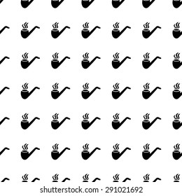 Vector seamless pattern. Tiling ornament. Endless texture.  Seamless monochrome background on white.