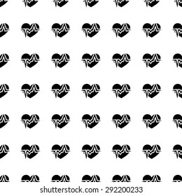 Vector seamless pattern. Tiling ornament. Endless texture.  Seamless monochrome background on white.