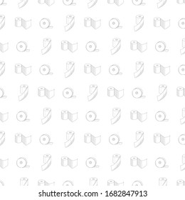 vector seamless pattern with toilet paper