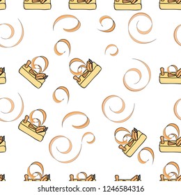 vector seamless pattern of tools for processing and measurement. 
