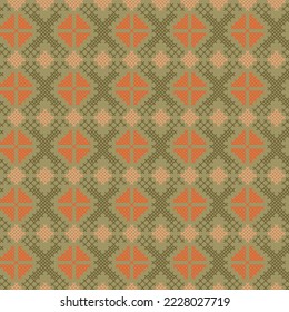 Vector seamless pattern traditional.
Colorful texture , yellow green , orange , beige .