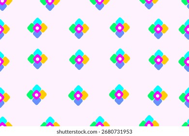 Vector seamless pattern with traditional ethnic ornaments 
