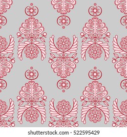 Vector seamless pattern in traditional style