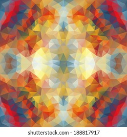 Vector seamless pattern of triangle ornament