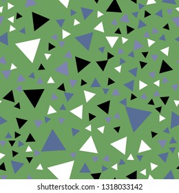 Vector seamless pattern with triangles background. Modern stylish abstract texture. Different geometric figures