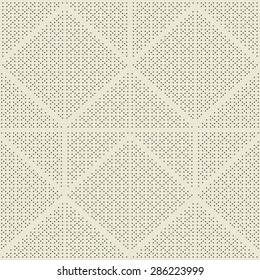 Vector seamless pattern of triangles with circles