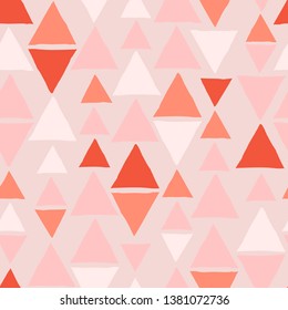 Vector seamless pattern with triangles. Geometric stylish texture. Vector illustration for print, wrapping paper, design.