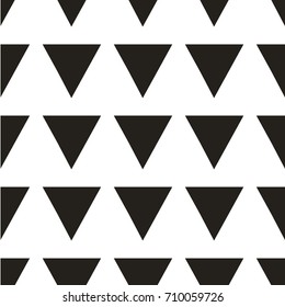 Vector seamless pattern with triangles. Modern stylish texture. Repeating geometric tiles. Hipster simple design with geometric shapes