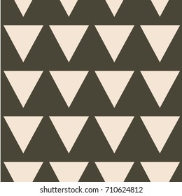 Vector seamless pattern with triangles. Modern stylish texture. Repeating geometric tiles. Hipster simple design with geometric shapes