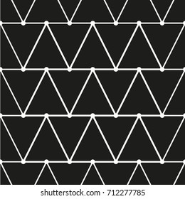 Vector seamless pattern with triangles. Modern stylish texture. Repeating geometric tiles. Hipster simple design with geometric shapes