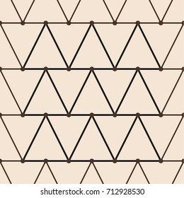 Vector seamless pattern with triangles. Modern stylish texture. Repeating geometric tiles. Hipster simple design with geometric shapes Two colors