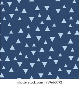 Vector seamless pattern with triangles. Modern stylish texture. Repeating geometric tiles. Hipster simple design with geometric shapes