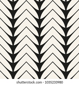 Vector seamless pattern with triangles.Modern stylish texture.Black and white