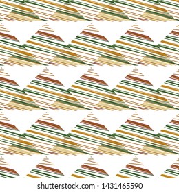 Vector of seamless pattern with triangles,rhombus,colorful lines