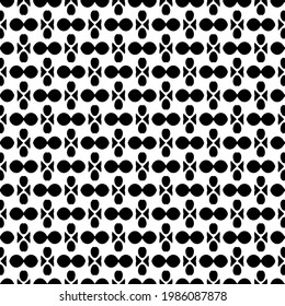 vector seamless pattern with triangular elements. abstract ornament for wallpapers and backgrounds. Black and white colors.