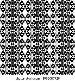 vector seamless pattern with triangular elements. abstract ornament for wallpapers and backgrounds. Black and white colors.