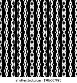 vector seamless pattern with triangular elements. abstract ornament for wallpapers and backgrounds. Black and white colors.