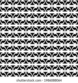 vector seamless pattern with triangular elements. abstract ornament for wallpapers and backgrounds. Black and white colors.