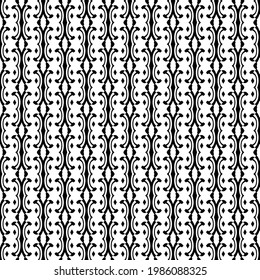 vector seamless pattern with triangular elements. abstract ornament for wallpapers and backgrounds. Black and white colors.