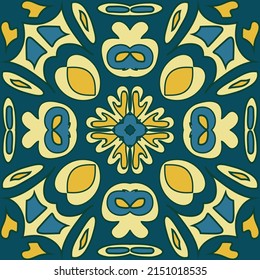 Vector seamless pattern for tribal design. Arabic ornament with fantastic flowers and leaves. Original design.  Figure tribal embroidery.