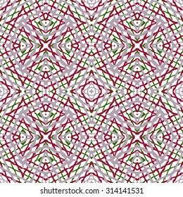 Vector seamless pattern tribal ethnic ornament, abstract geometric background illustration