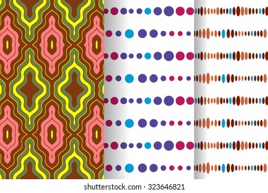 Vector seamless pattern tribal ethnic ornament, abstract geometric background illustration