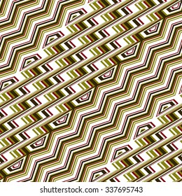 Vector seamless pattern tribal ethnic ornament, abstract geometric background illustration