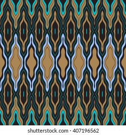 Vector seamless pattern tribal ethnic ornament, abstract geometric background illustration