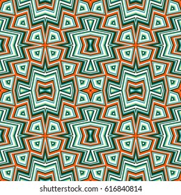 Vector seamless pattern tribal ethnic ornament, abstract geometric background illustration