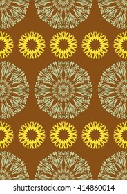 Vector seamless  pattern. Tribal style.