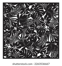 Vector seamless pattern of tropical