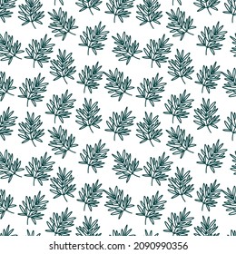 Vector seamless pattern with tropical green flowers on transparent background.Dark,floral,botanical print in doodle style hand drawn.Designs for textiles,fabric,wrapping paper,invitations,packages.