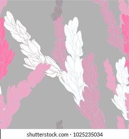 Vector seamless pattern. Tuberose - branches. Medicinal, perfumery and cosmetic plants. Wallpaper. Use printed materials, signs, posters, postcards, packaging. 