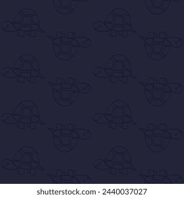 Vector seamless pattern with turtle.Tropical jungle cartoon creatures.Pastel animals background.Cute natural pattern for fabric, childrens clothing,textiles,wrapping paper.