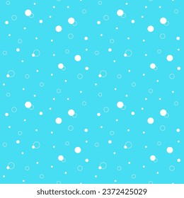 Vector seamless pattern under water, nautical design for textiles and various design products. Water pattern, seamless sea background with bubbles, azure.