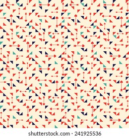 Vector seamless pattern of Valentine's Day with arrows