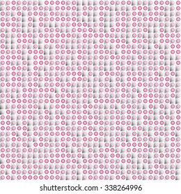 Vector seamless pattern with varying transparency dots. Eps10.